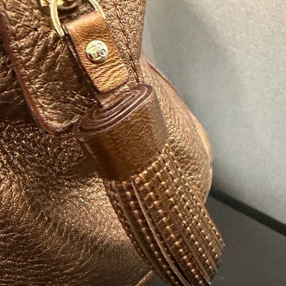 Kate Spade New York Metallic Bronze Leather Satchel - Picture 6 of 15